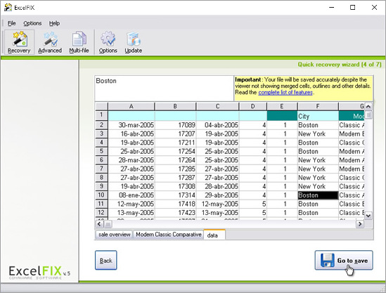 Click on the cells to see recovered text.