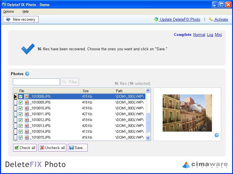 DeleteFIX Photo recovery